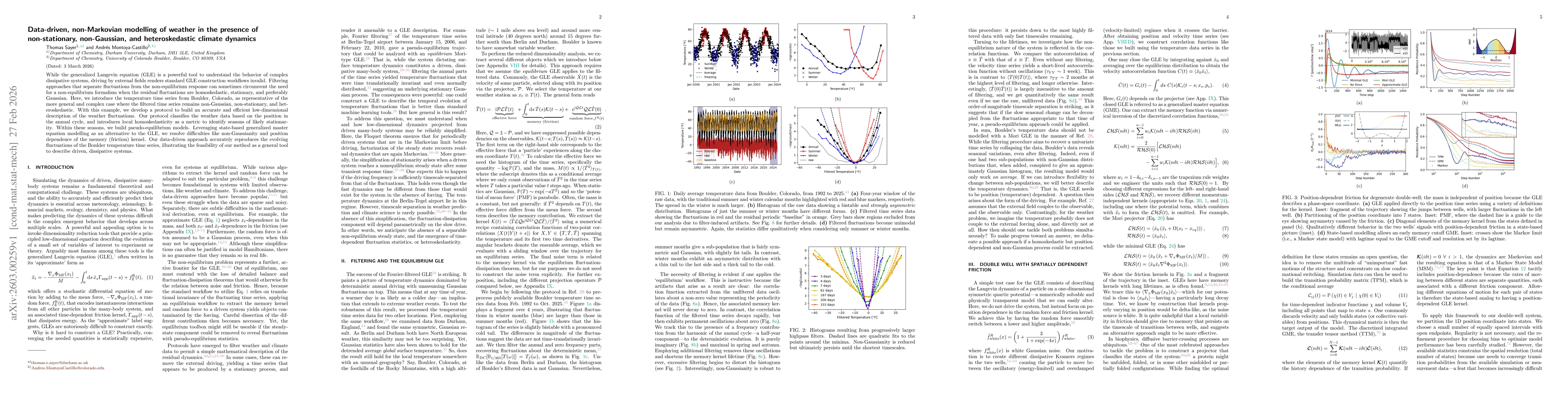 Thumbnail for Data-driven, non-Markovian modelling of weather in the presence of non-stationary, non-Gaussian, and heteroskedastic climate dynamics