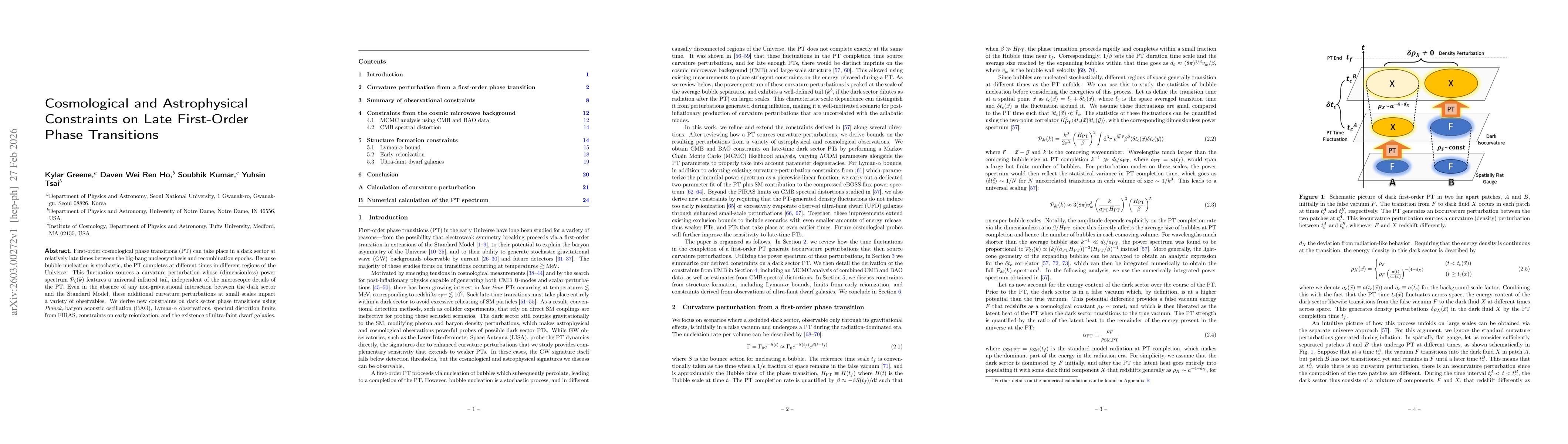 Thumbnail for Cosmological and Astrophysical Constraints on Late First-Order Phase Transitions