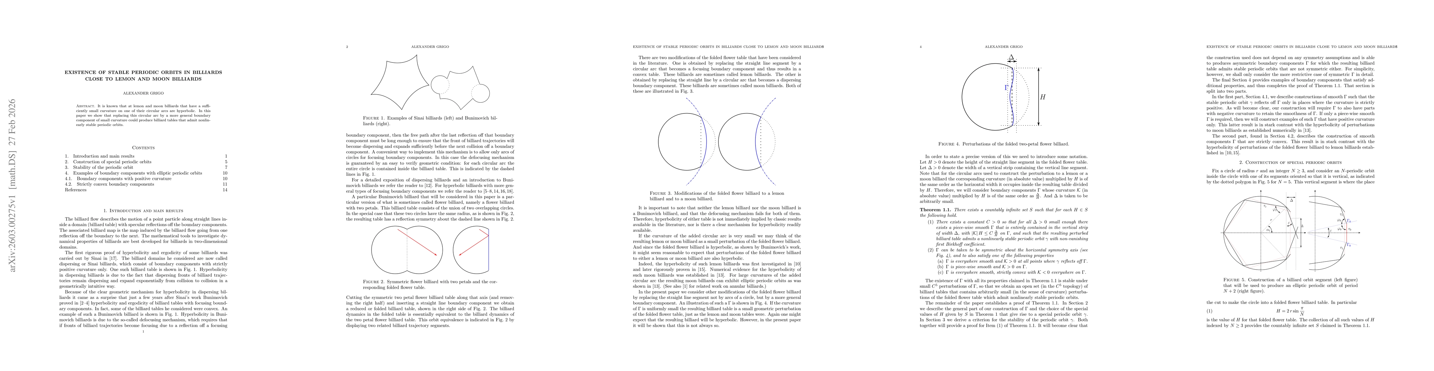 Thumbnail for Existence of stable periodic orbits in billiards close to lemon and moon billiards