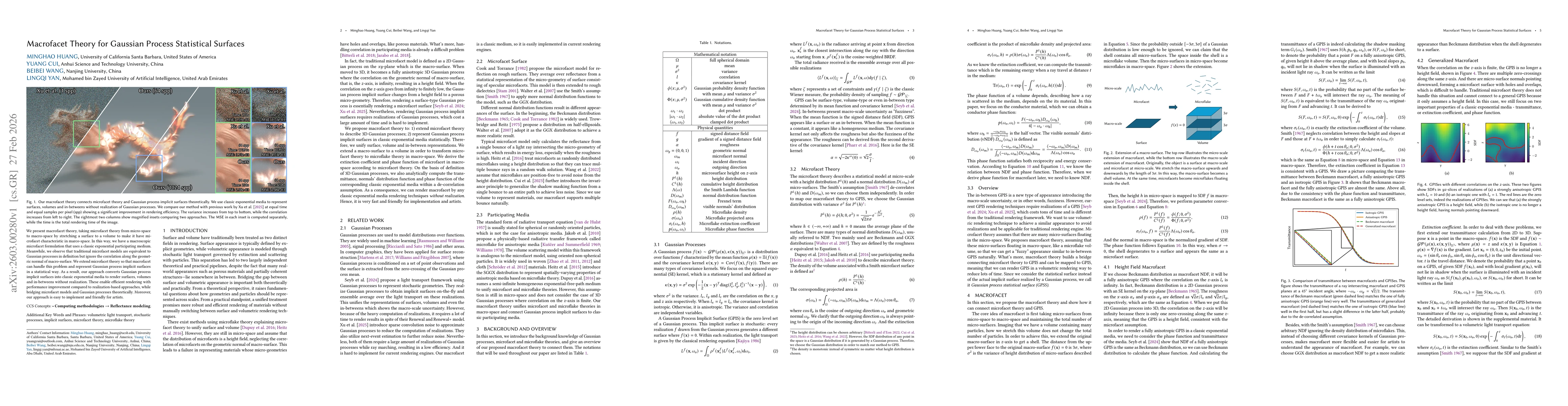 Thumbnail for Macrofacet Theory for Gaussian Process Statistical Surfaces