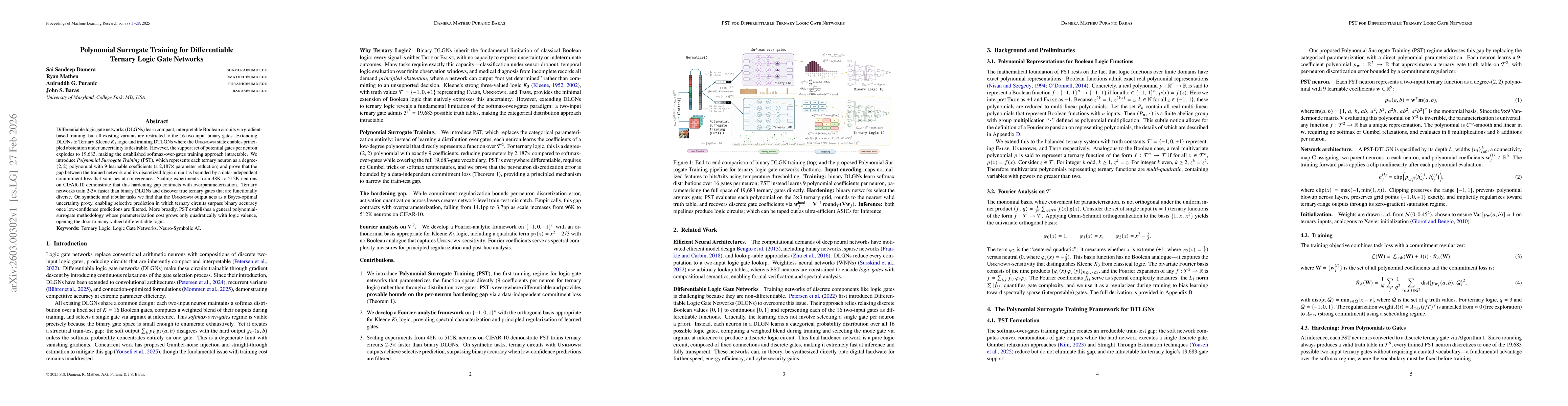 Thumbnail for Polynomial Surrogate Training for Differentiable Ternary Logic Gate Networks