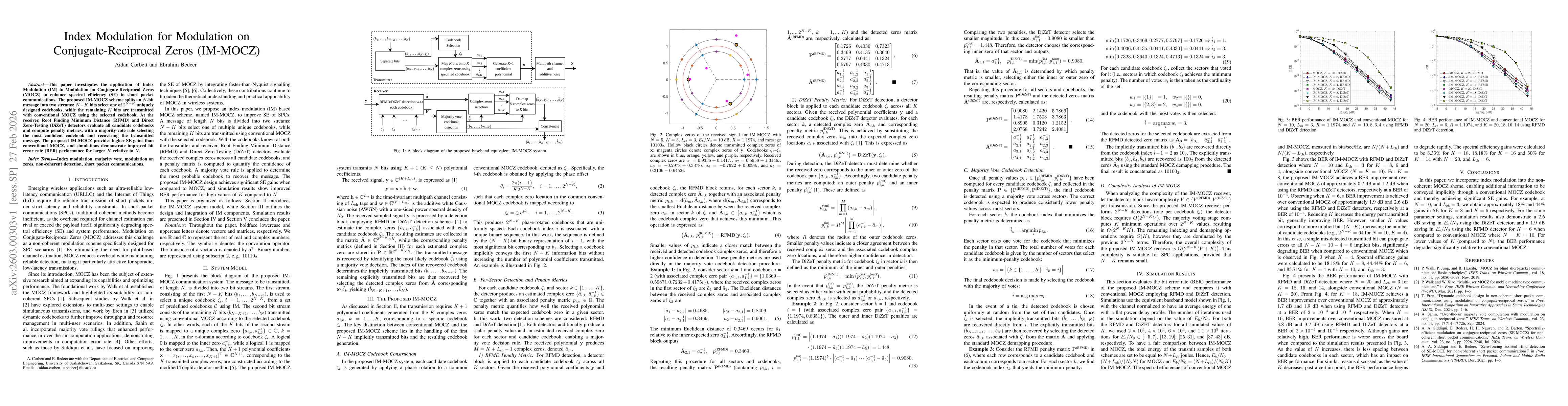 Thumbnail for Index Modulation for Modulation on Conjugate-Reciprocal Zeros (IM-MOCZ)