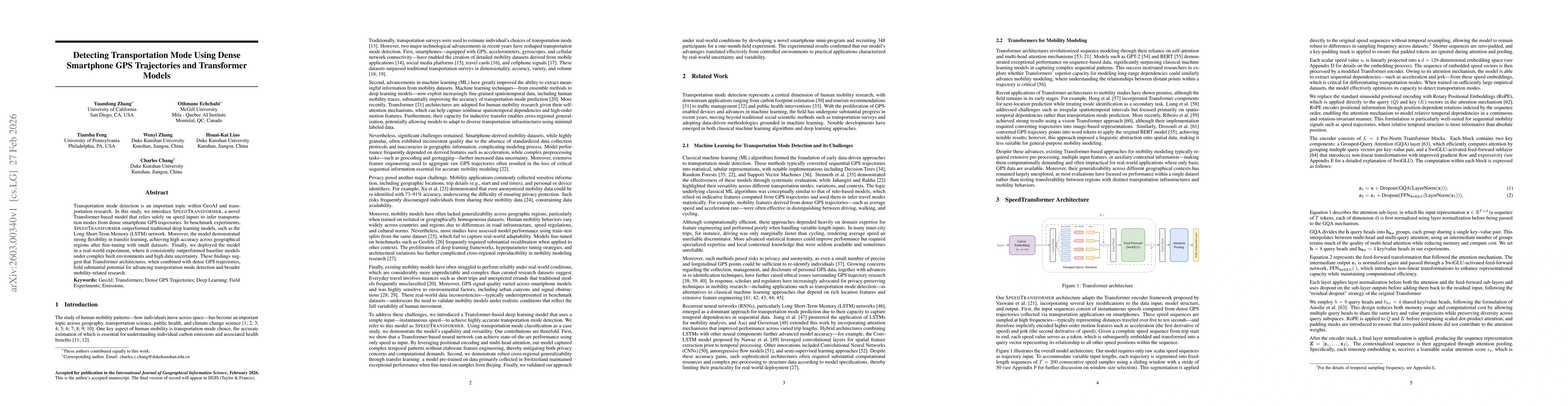 Thumbnail for Detecting Transportation Mode Using Dense Smartphone GPS Trajectories and Transformer Models