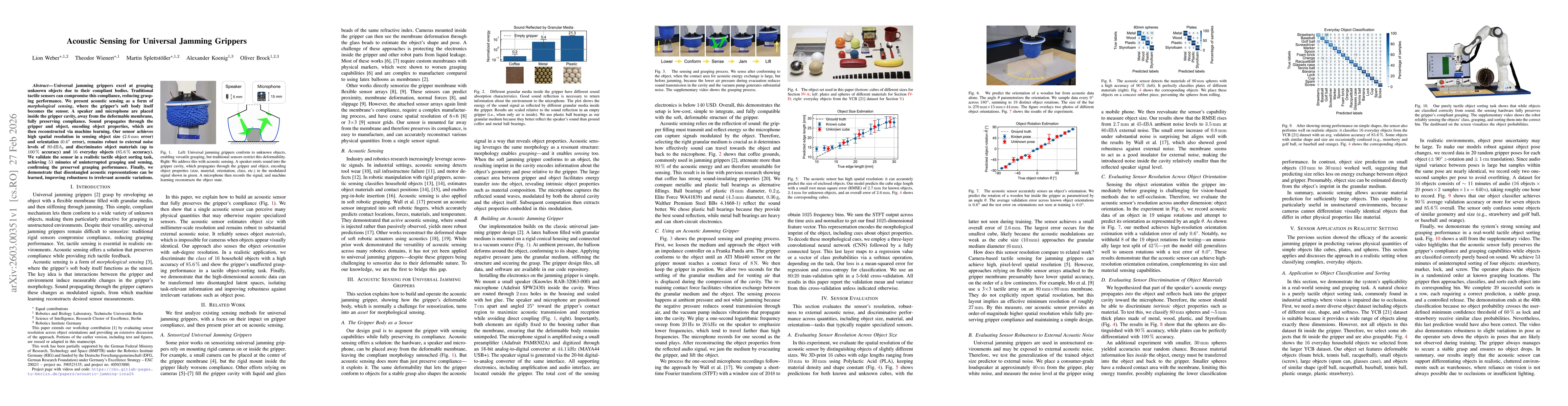 Thumbnail for Acoustic Sensing for Universal Jamming Grippers
