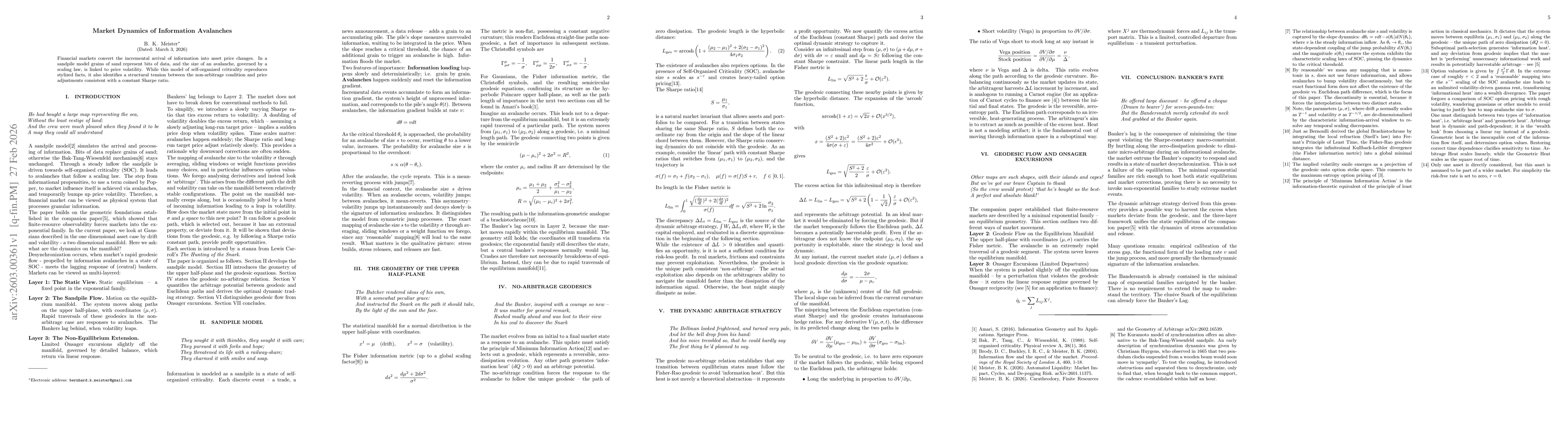 Thumbnail for Market Dynamics of Information Avalanches
