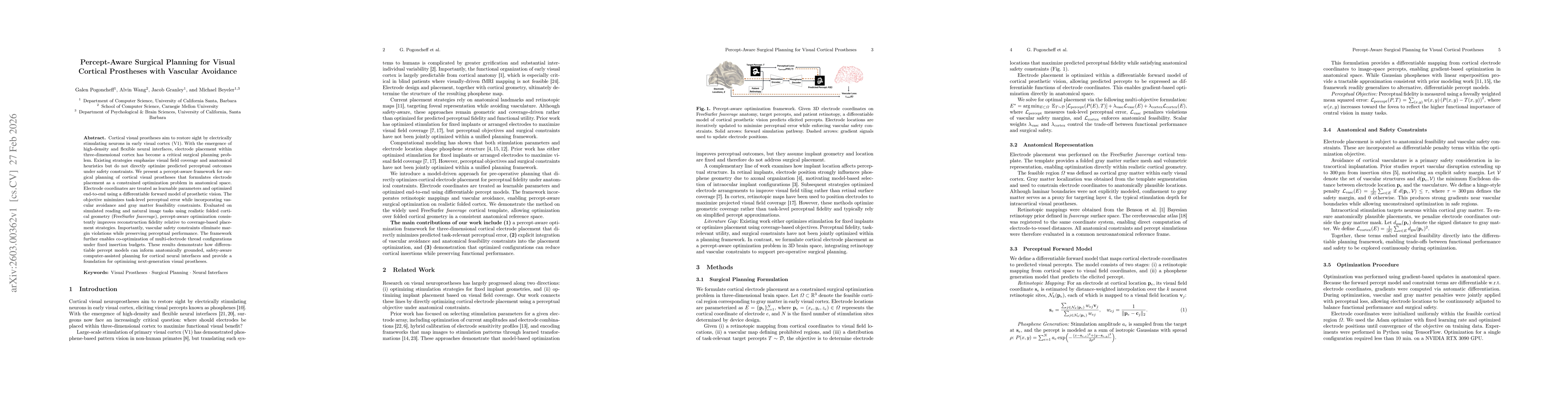Thumbnail for Percept-Aware Surgical Planning for Visual Cortical Prostheses with Vascular Avoidance
