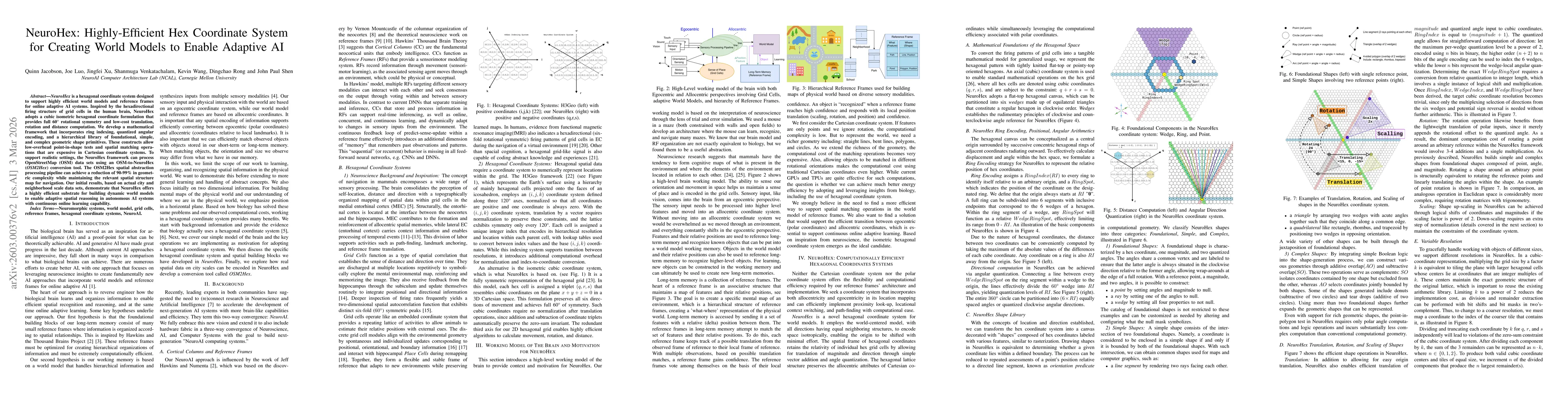 Thumbnail for NeuroHex: Highly-Efficient Hex Coordinate System for Creating World Models to Enable Adaptive AI
