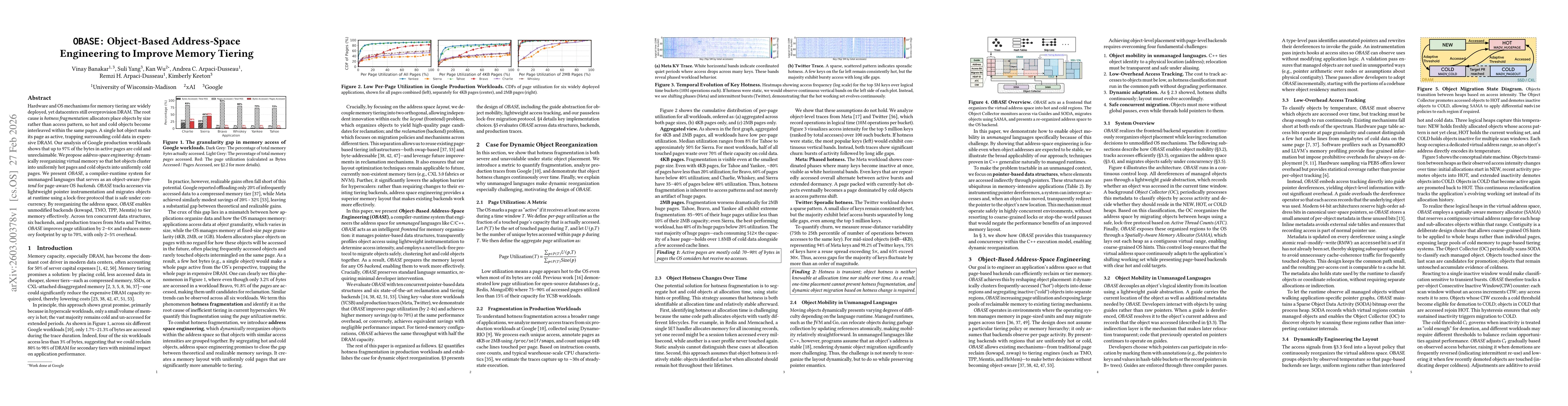 Thumbnail for OBASE: Object-Based Address-Space Engineering to Improve Memory Tiering