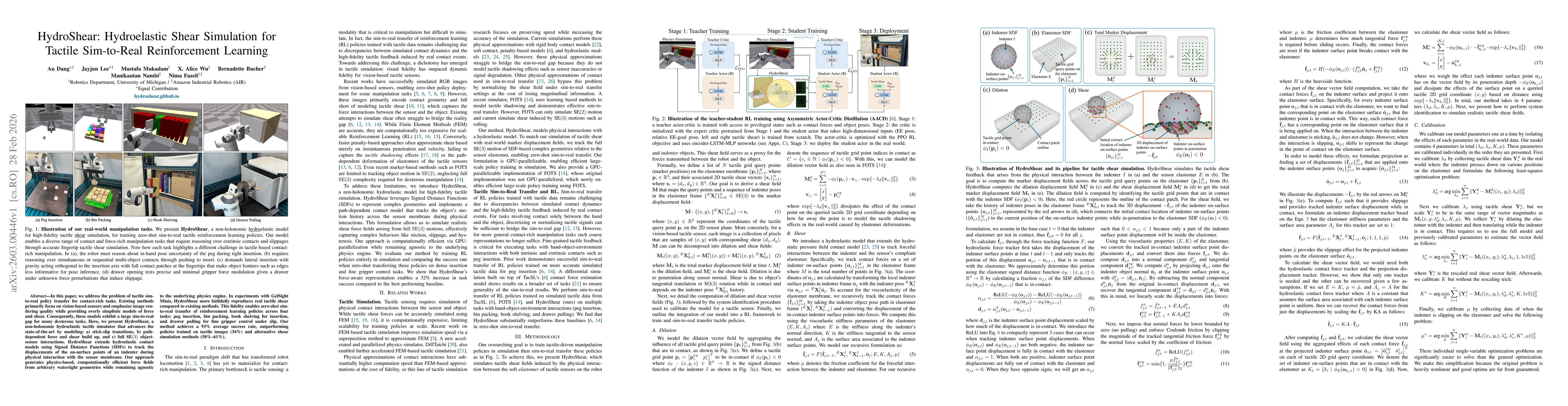 Thumbnail for HydroShear: Hydroelastic Shear Simulation for Tactile Sim-to-Real Reinforcement Learning