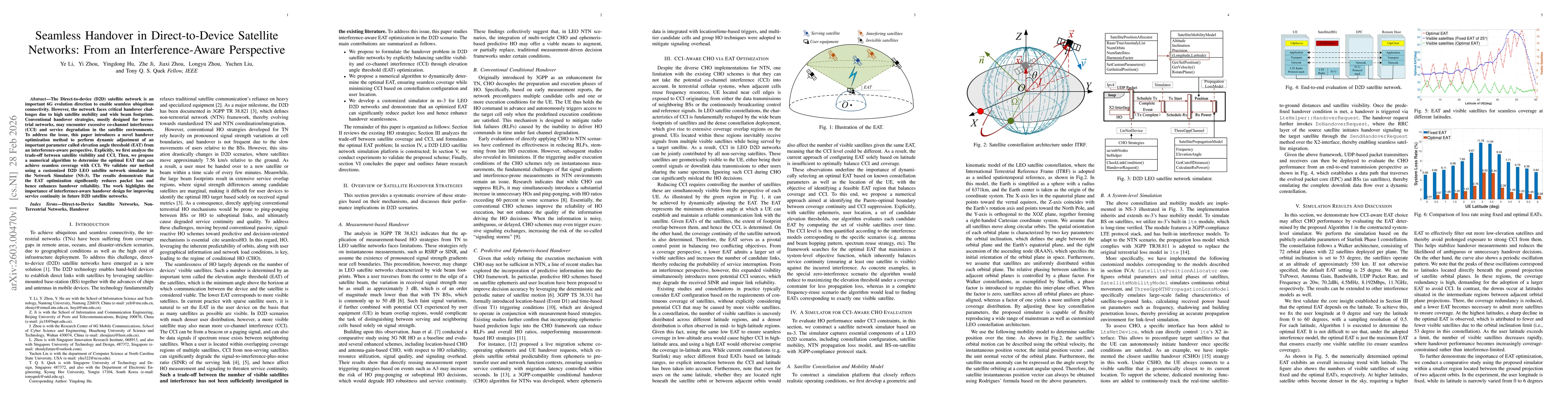 Thumbnail for Seamless Handover in Direct-to-Device Satellite Networks: From an Interference-Aware Perspective