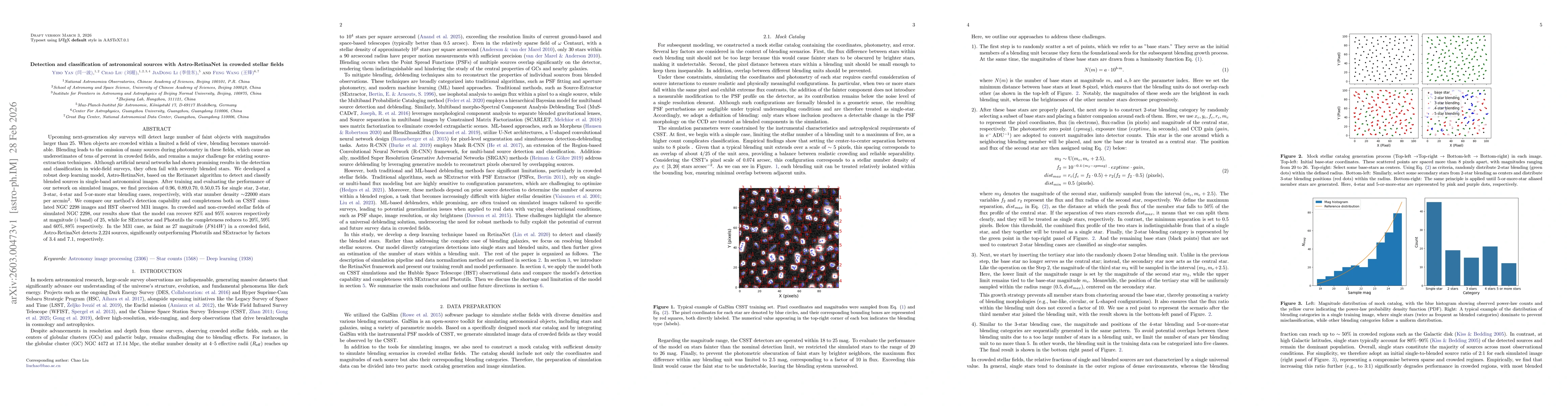Thumbnail for Detection and classification of astronomical sources with Astro-RetinaNet in crowded stellar fields