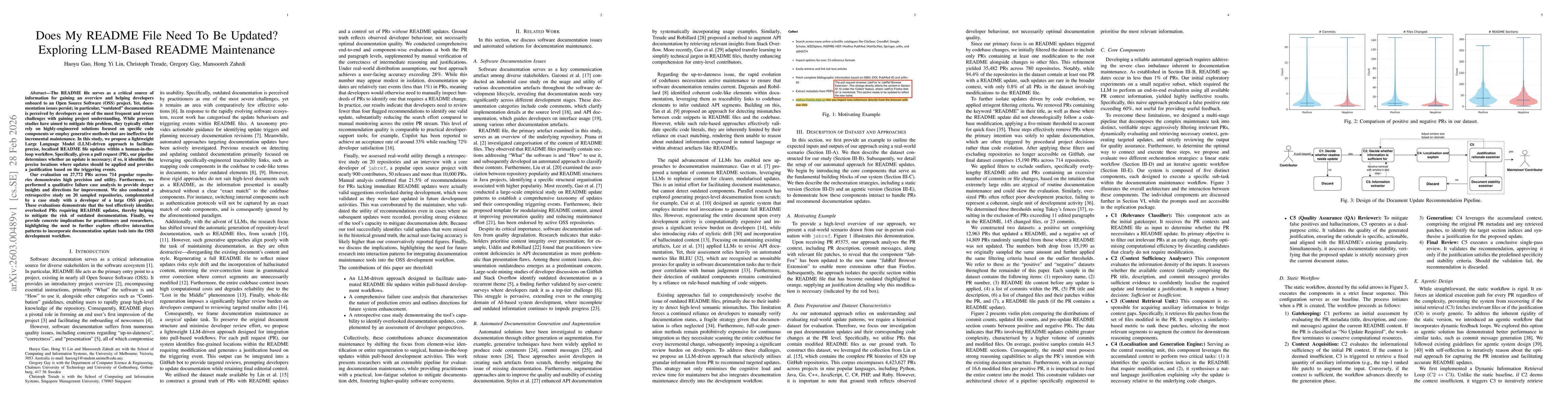 Thumbnail for Does My README File Need To Be Updated? Exploring LLM-Based README Maintenance