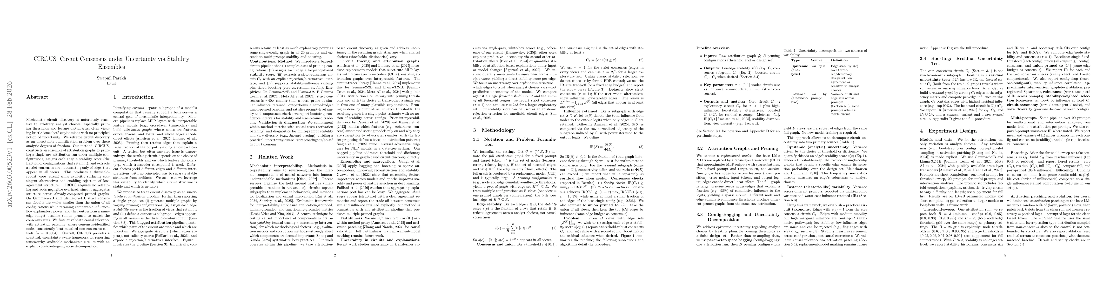 Thumbnail for CIRCUS: Circuit Consensus under Uncertainty via Stability Ensembles