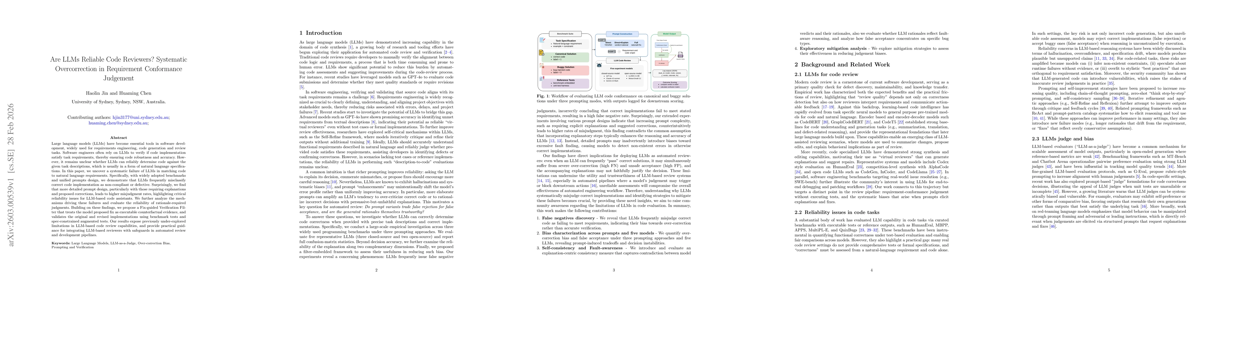 Thumbnail for Are LLMs Reliable Code Reviewers? Systematic Overcorrection in Requirement Conformance Judgement