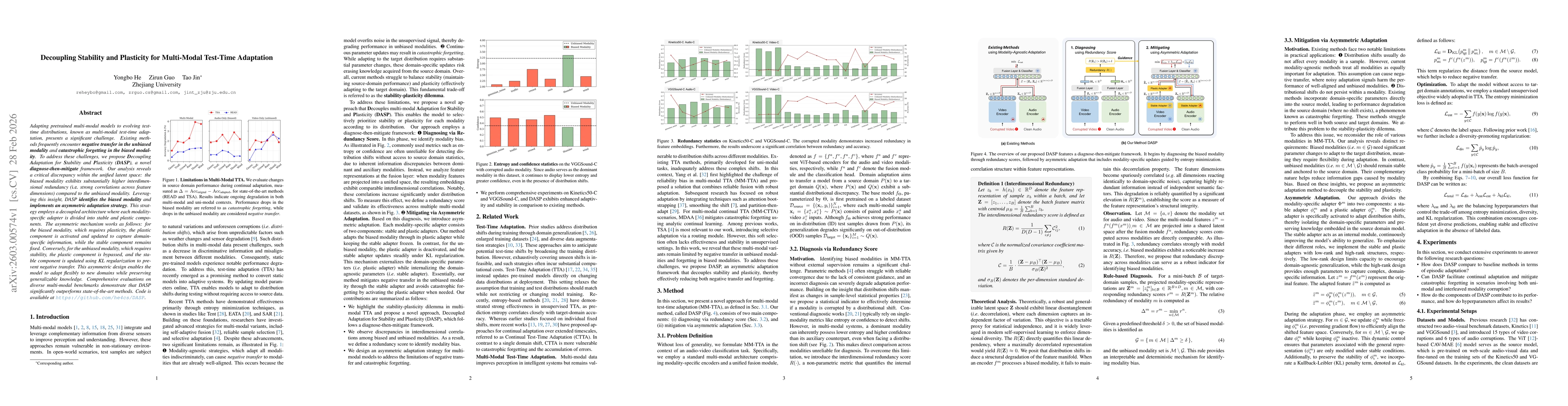 Thumbnail for Decoupling Stability and Plasticity for Multi-Modal Test-Time Adaptation