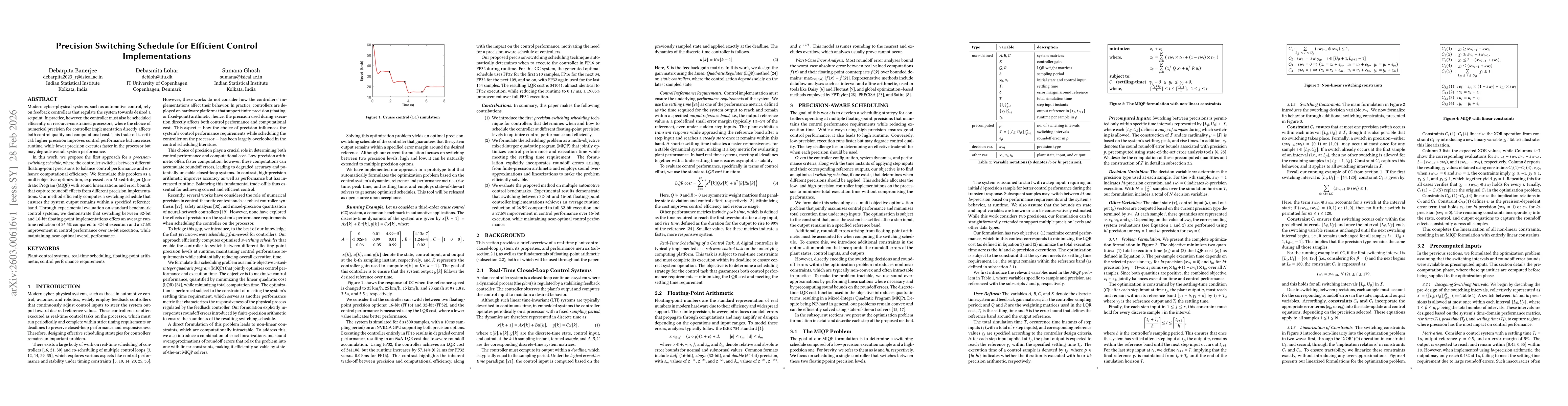 Thumbnail for Precision Switching Schedule for Efficient Control Implementations