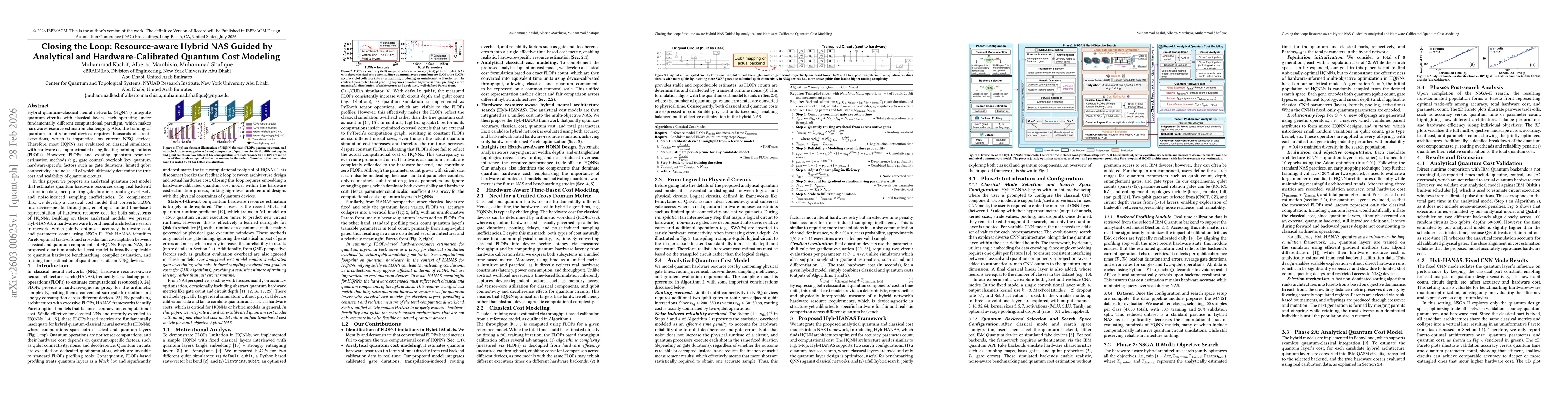 Thumbnail for Closing the Loop: Resource-aware Hybrid NAS Guided by Analytical and Hardware-Calibrated Quantum Cost Modeling