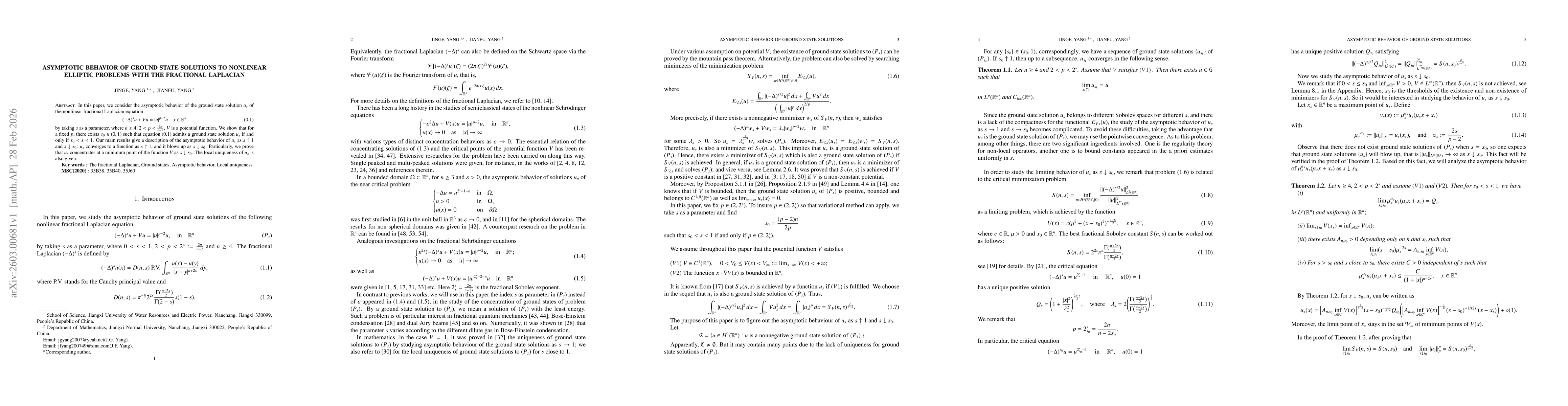 Thumbnail for Asymptotic behavior of ground state solutions to nonlinear elliptic problems with the fractional Laplacian