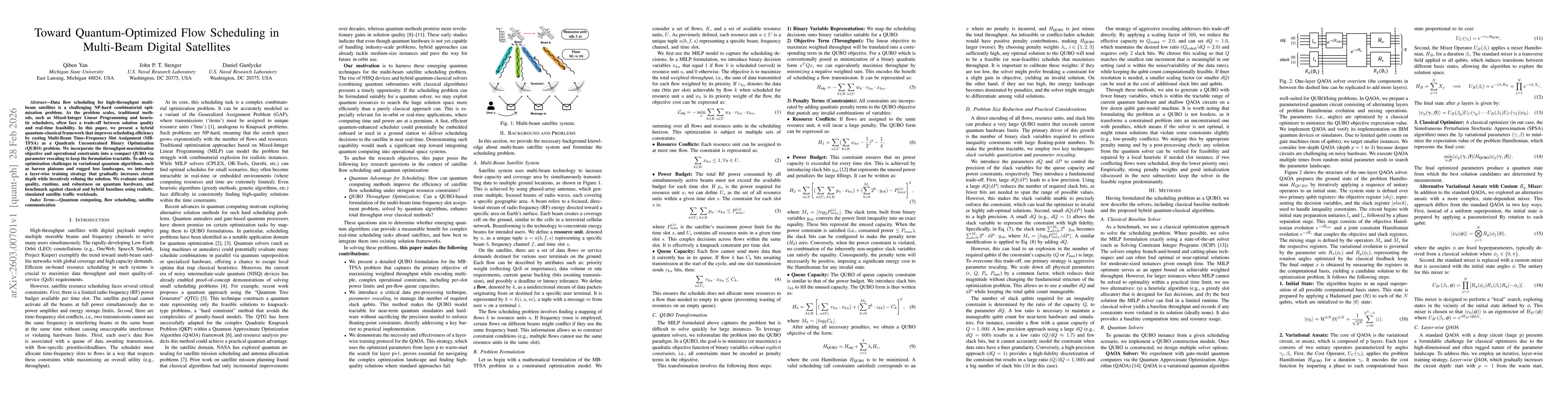 Thumbnail for Toward Quantum-Optimized Flow Scheduling in Multi-Beam Digital Satellites