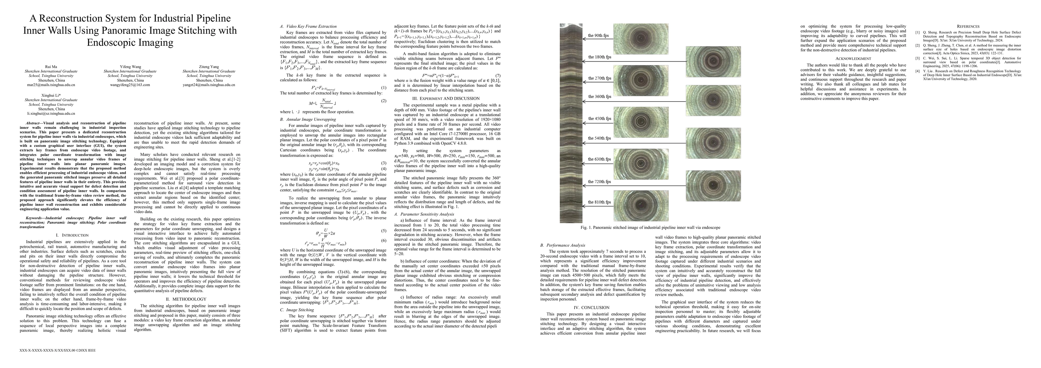 Thumbnail for A Reconstruction System for Industrial Pipeline Inner Walls Using Panoramic Image Stitching with Endoscopic Imaging
