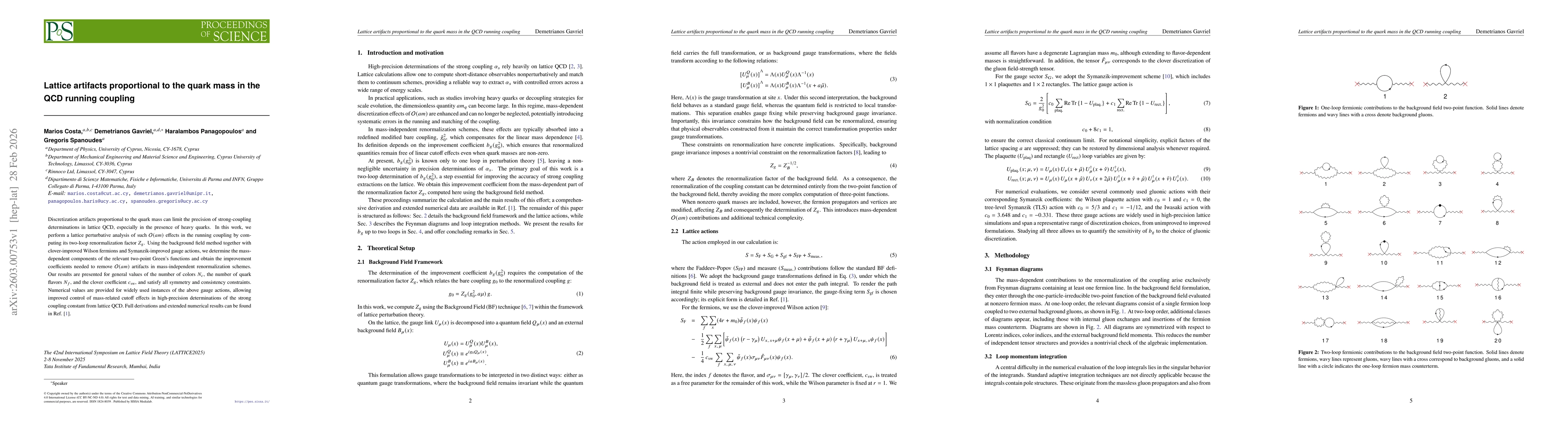 Thumbnail for Lattice artifacts proportional to the quark mass in the QCD running coupling