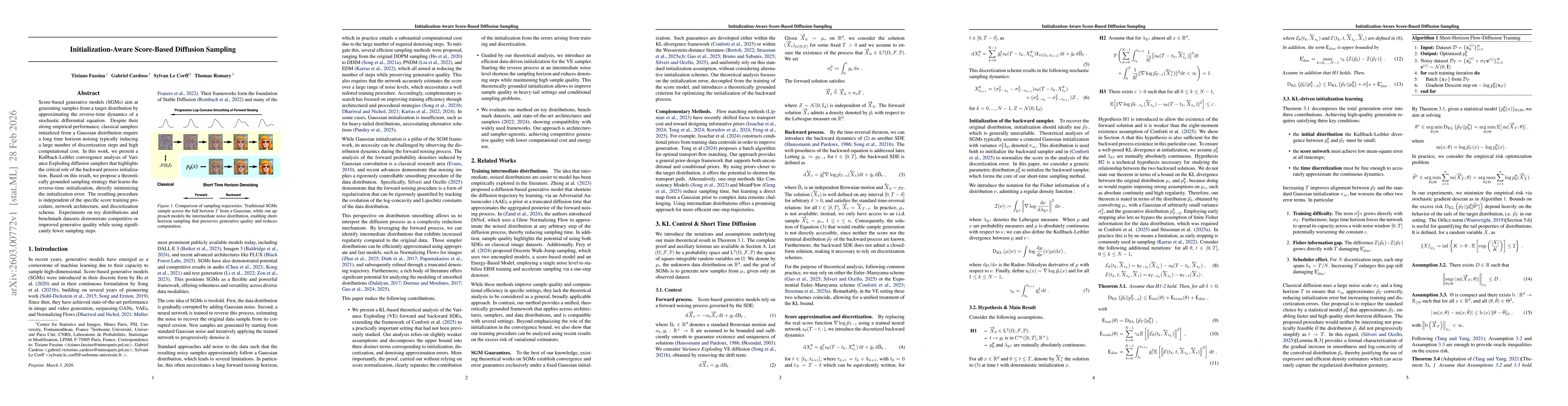 Thumbnail for Initialization-Aware Score-Based Diffusion Sampling