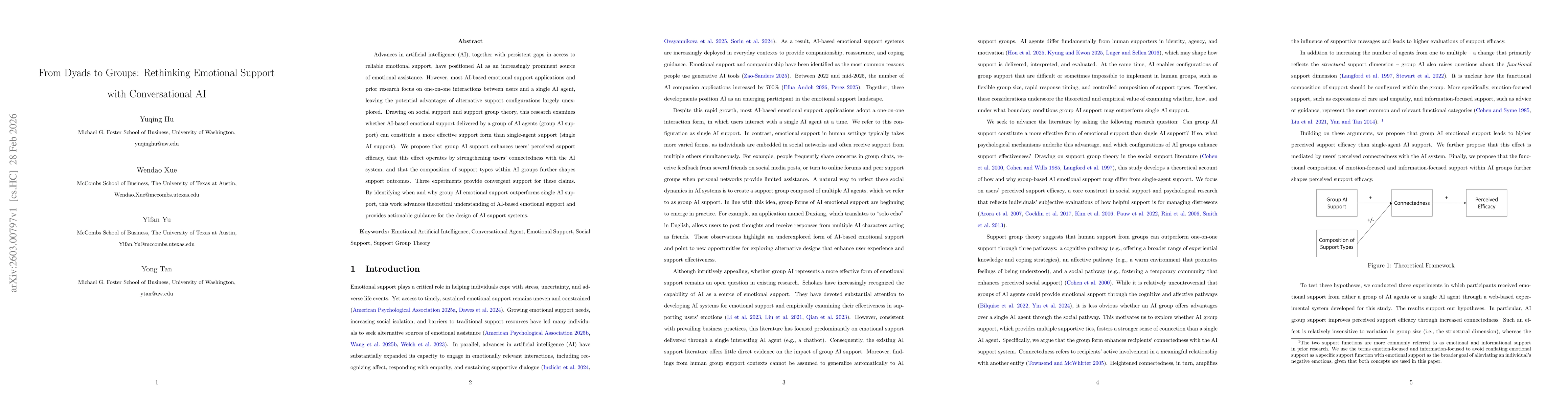 Thumbnail for From Dyads to Groups: Rethinking Emotional Support with Conversational AI