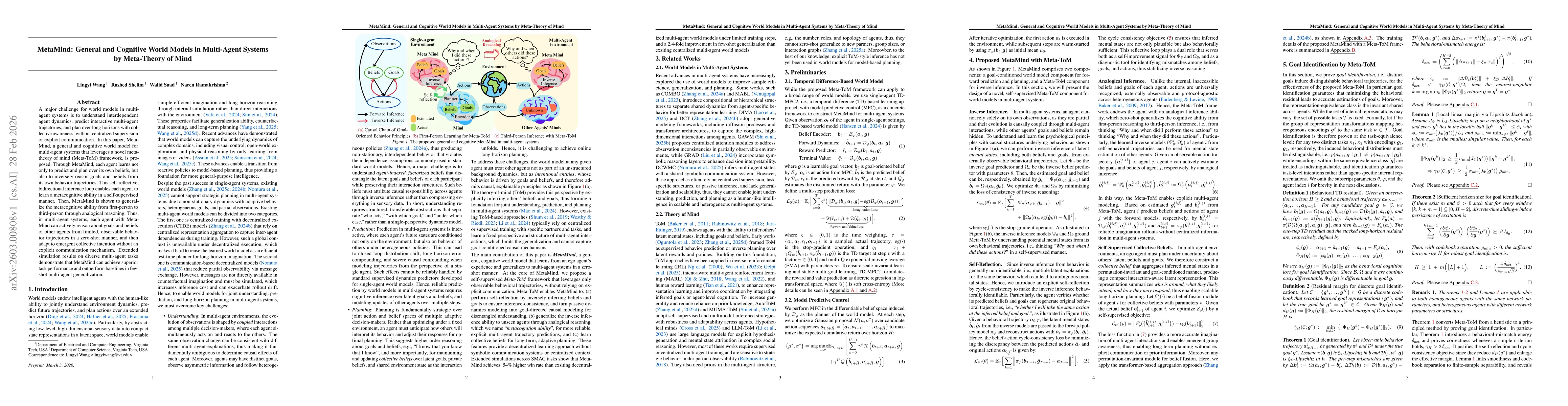 Thumbnail for MetaMind: General and Cognitive World Models in Multi-Agent Systems by Meta-Theory of Mind