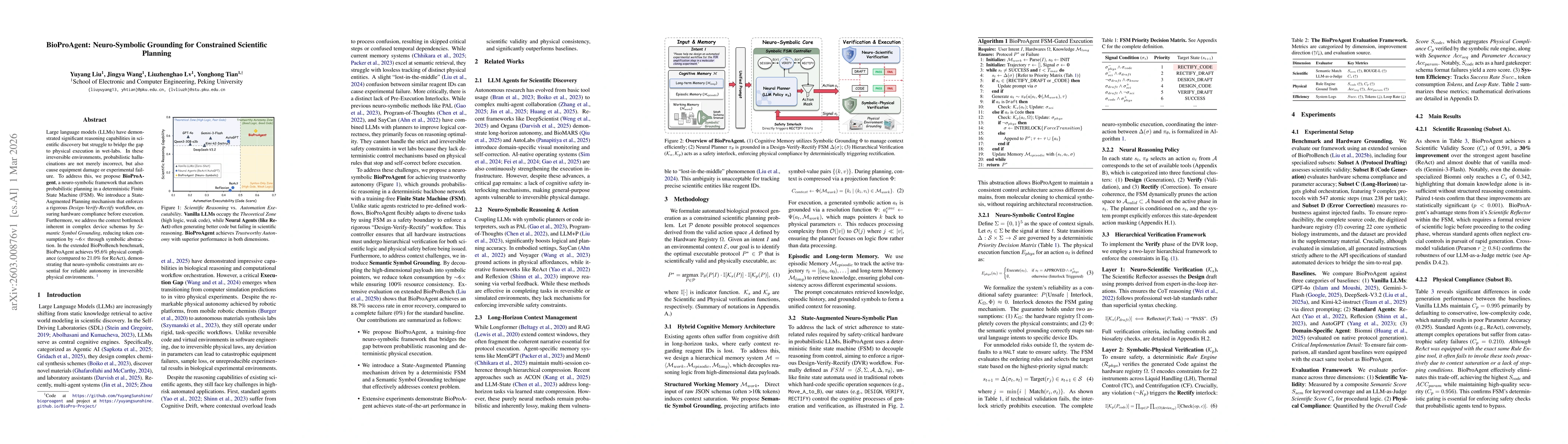 Thumbnail for BioProAgent: Neuro-Symbolic Grounding for Constrained Scientific Planning