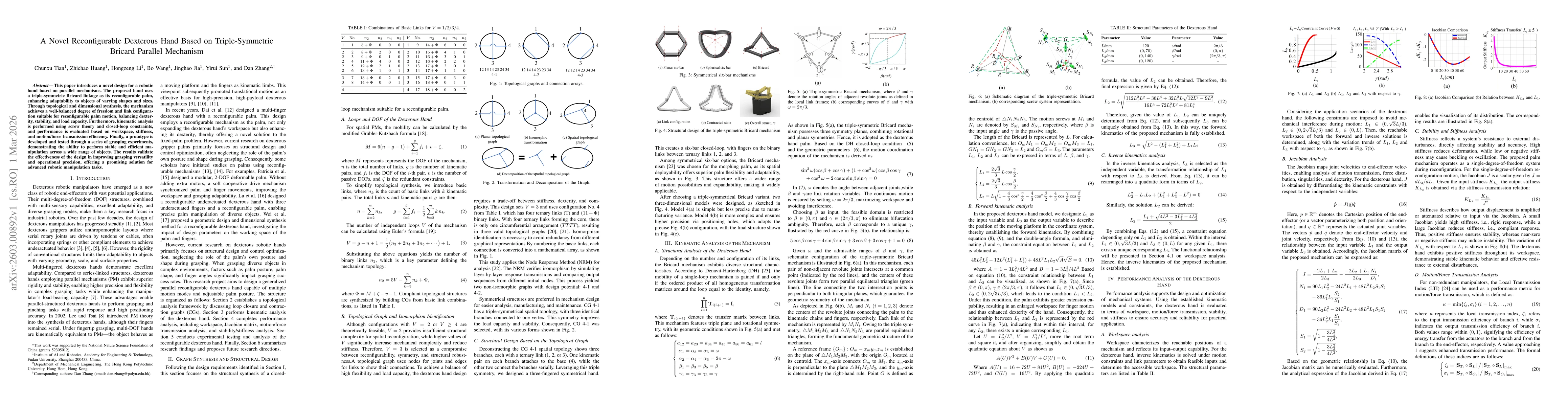 Thumbnail for A Novel Reconfigurable Dexterous Hand Based on Triple-Symmetric Bricard Parallel Mechanism