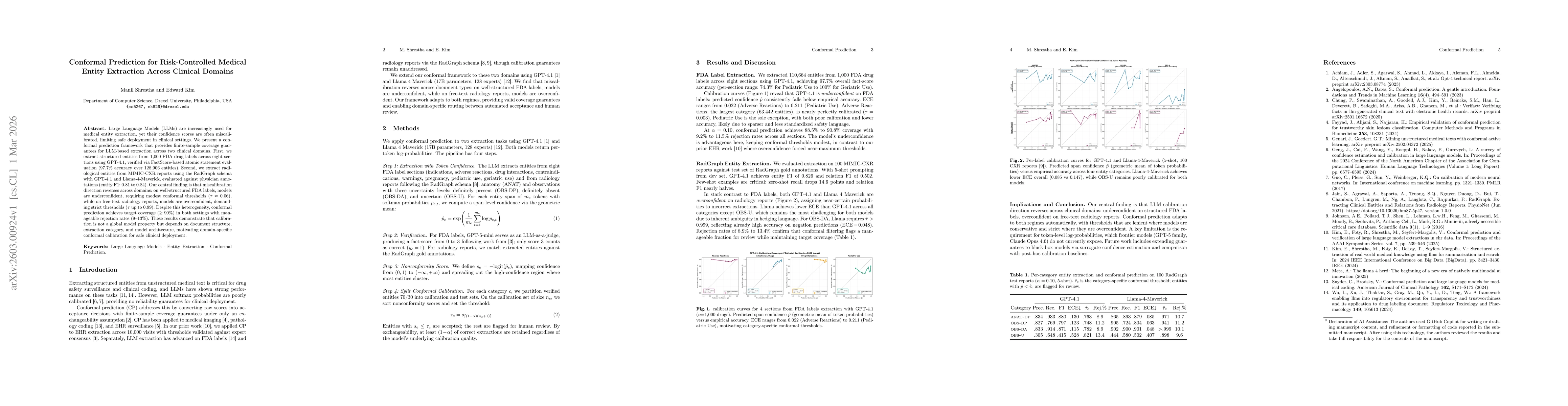 Thumbnail for Conformal Prediction for Risk-Controlled Medical Entity Extraction Across Clinical Domains
