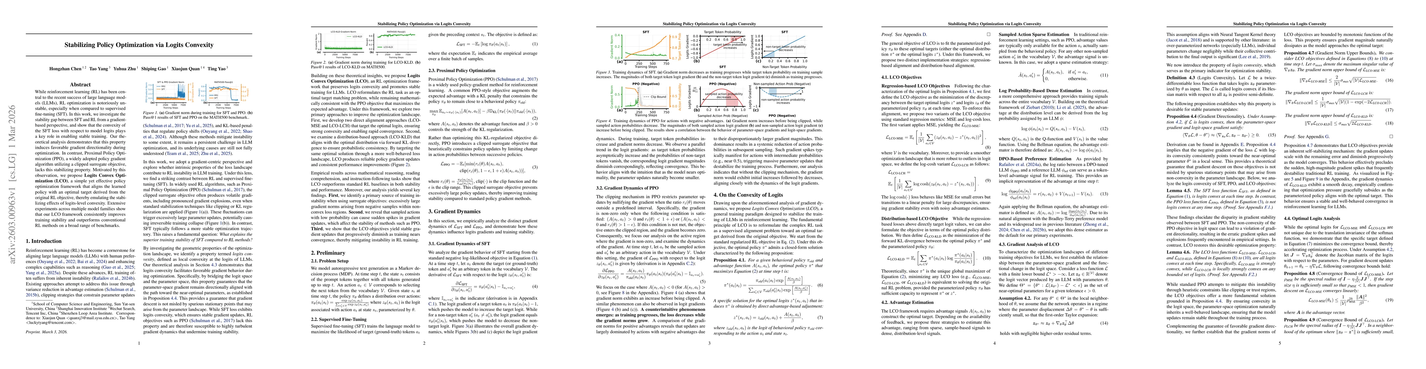 Thumbnail for Stabilizing Policy Optimization via Logits Convexity