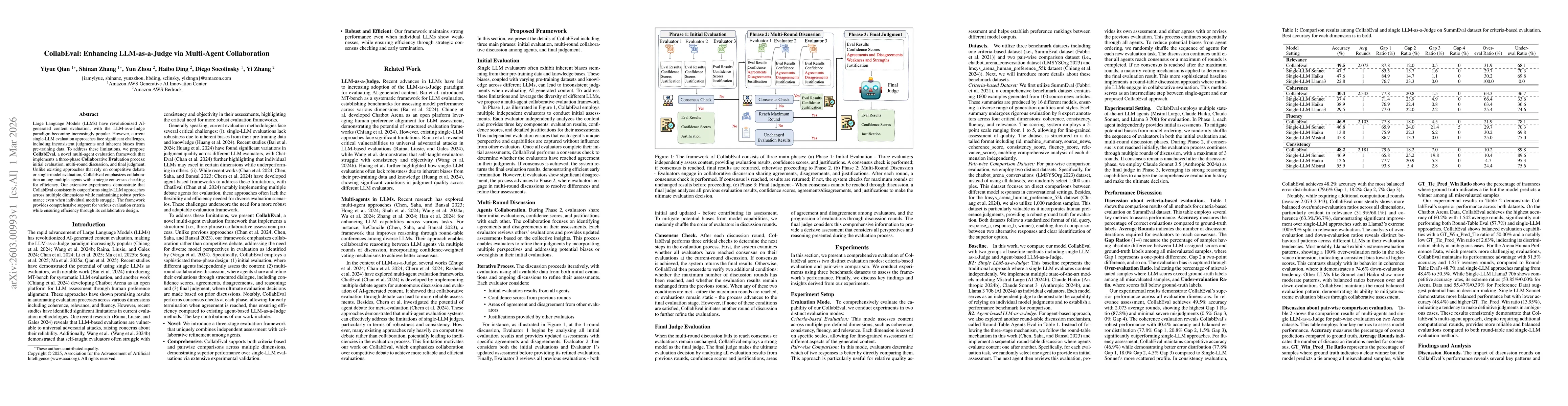 Thumbnail for CollabEval: Enhancing LLM-as-a-Judge via Multi-Agent Collaboration