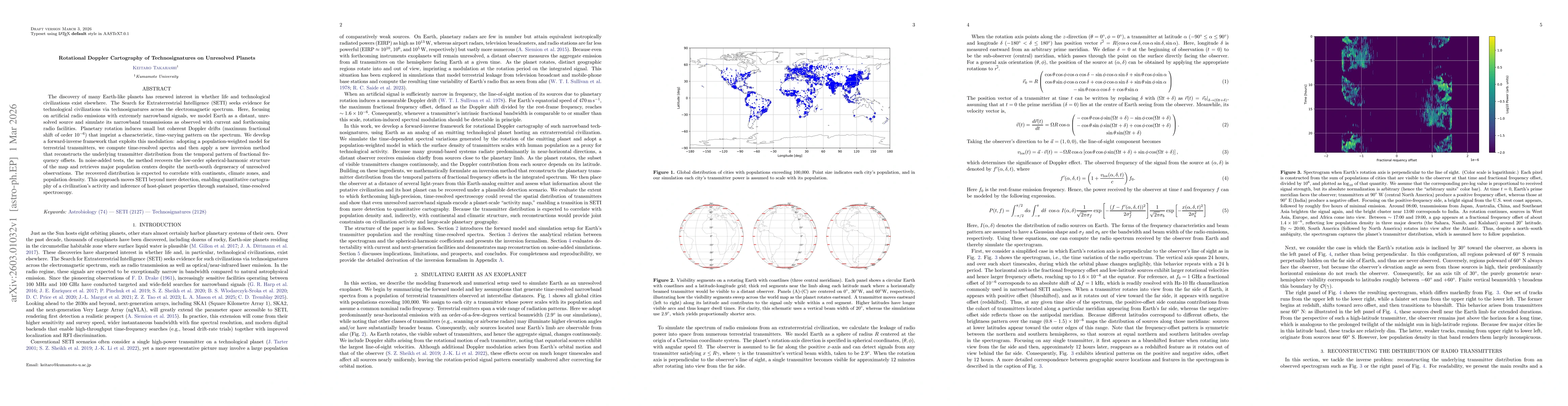 Thumbnail for Rotational Doppler Cartography of Technosignatures on Unresolved Planets