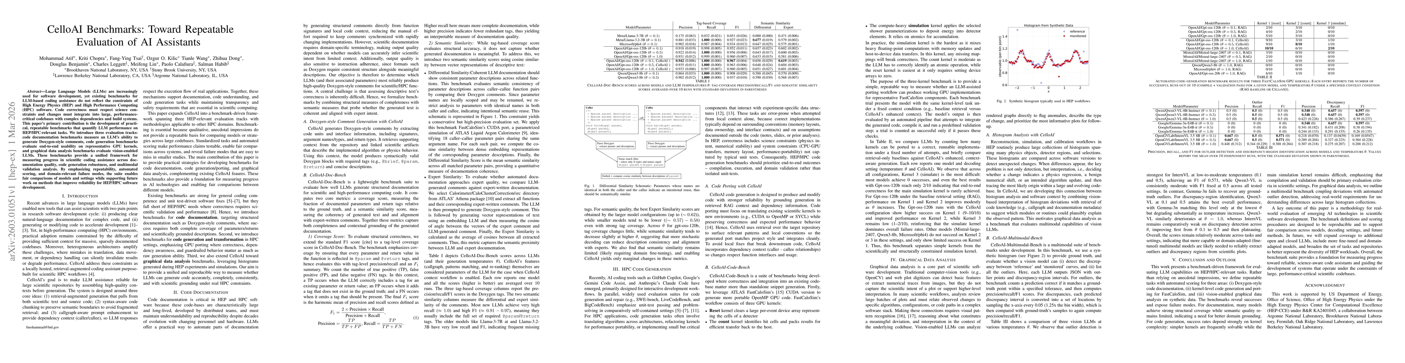 Thumbnail for CelloAI Benchmarks: Toward Repeatable Evaluation of AI Assistants