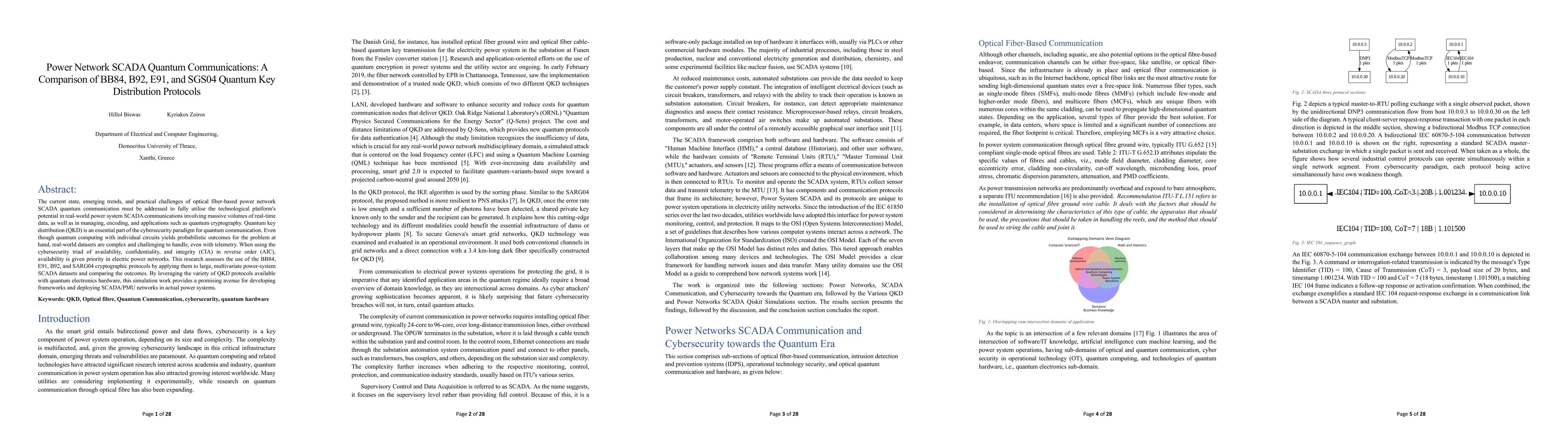 Thumbnail for Power Network SCADA Quantum Communications: A Comparison of BB84, B92, E91, and SGS04 Quantum Key Distribution Protocols