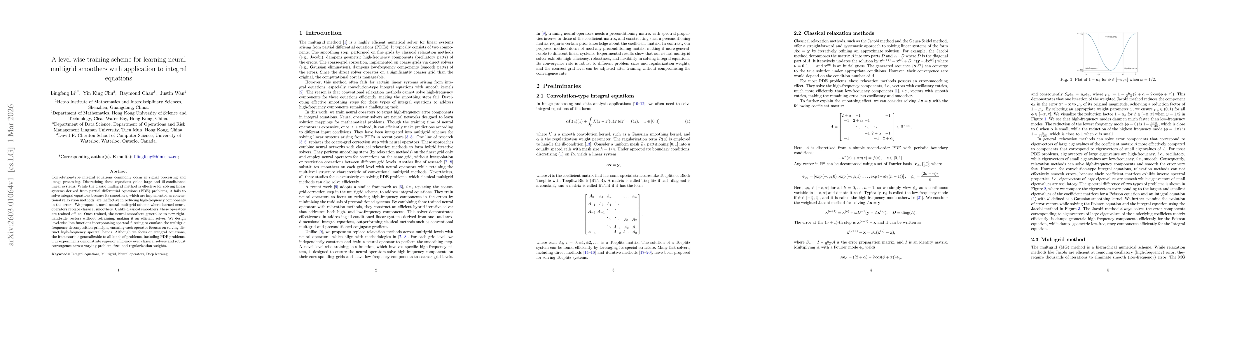 Thumbnail for A level-wise training scheme for learning neural multigrid smoothers with application to integral equations