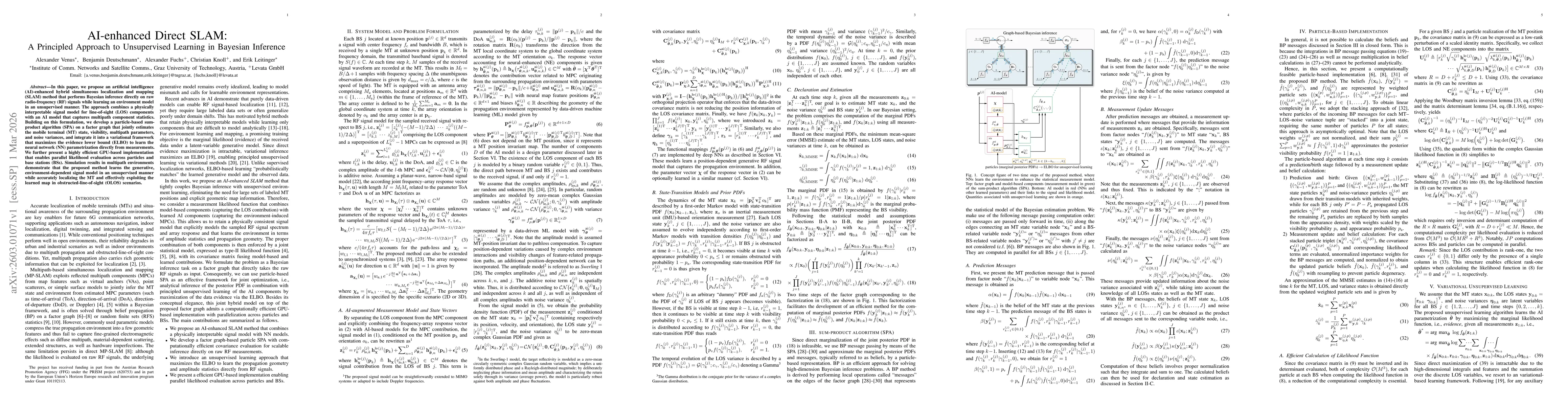 Thumbnail for AI-enhanced Direct SLAM: A Principled Approach to Unsupervised Learning in Bayesian Inference