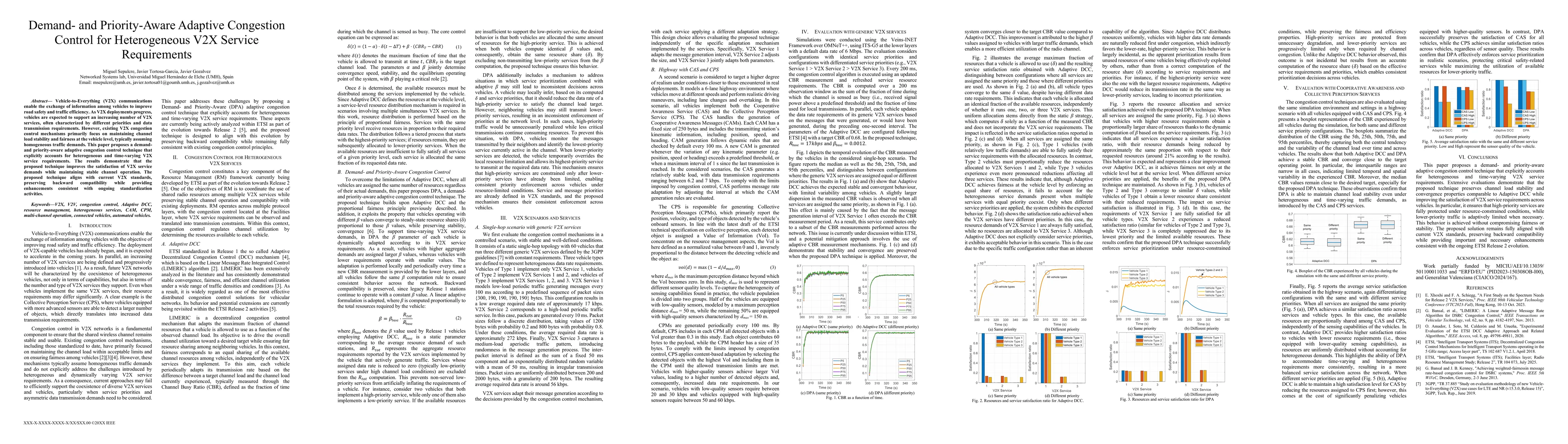 Thumbnail for Demand- and Priority-Aware Adaptive Congestion Control for Heterogeneous V2X Service Requirements