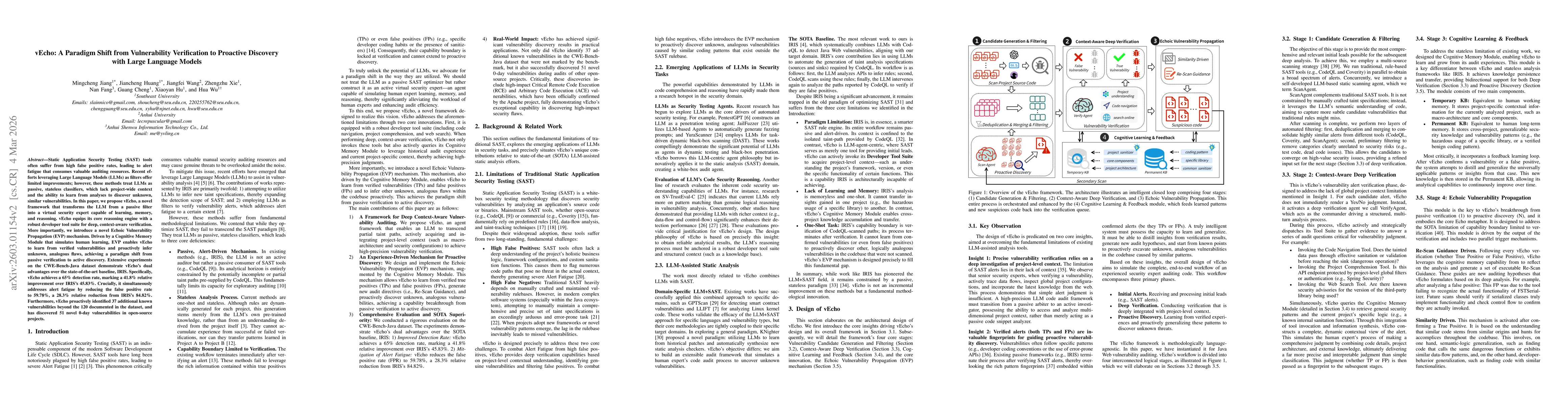Thumbnail for vEcho: A Paradigm Shift from Vulnerability Verification to Proactive Discovery with Large Language Models