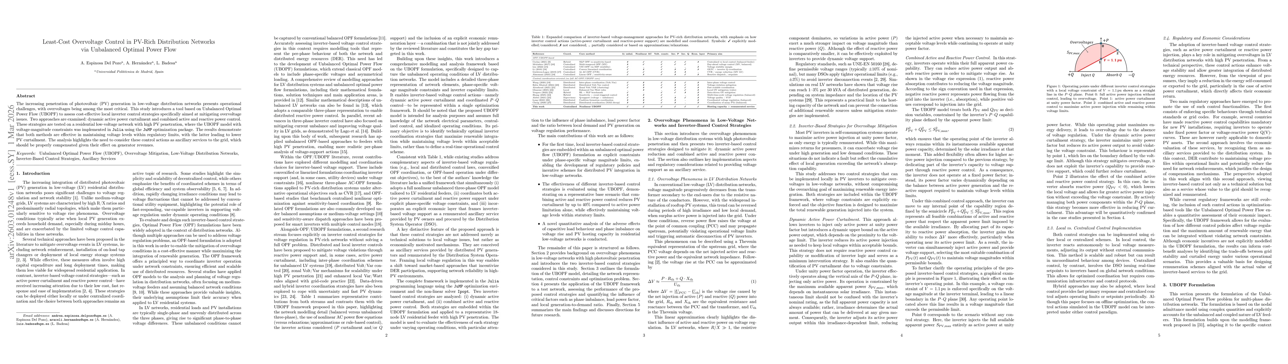 Thumbnail for Least-Cost Overvoltage Control in PV-Rich Distribution Networks via Unbalanced Optimal Power Flow