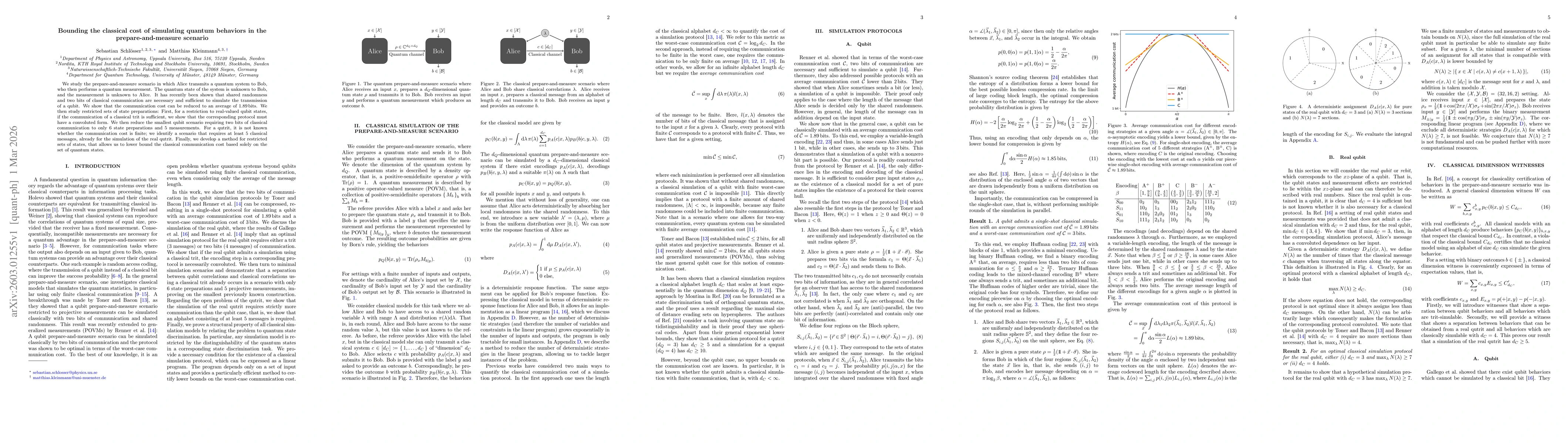Thumbnail for Bounding the classical cost of simulating quantum behaviors in the prepare-and-measure scenario
