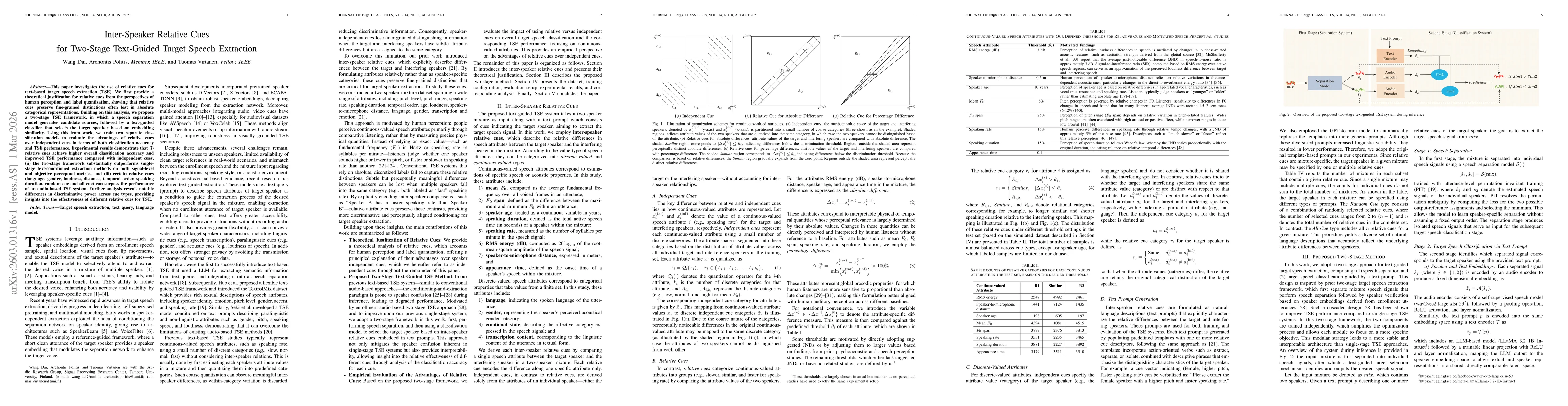 Thumbnail for Inter-Speaker Relative Cues for Two-Stage Text-Guided Target Speech Extraction