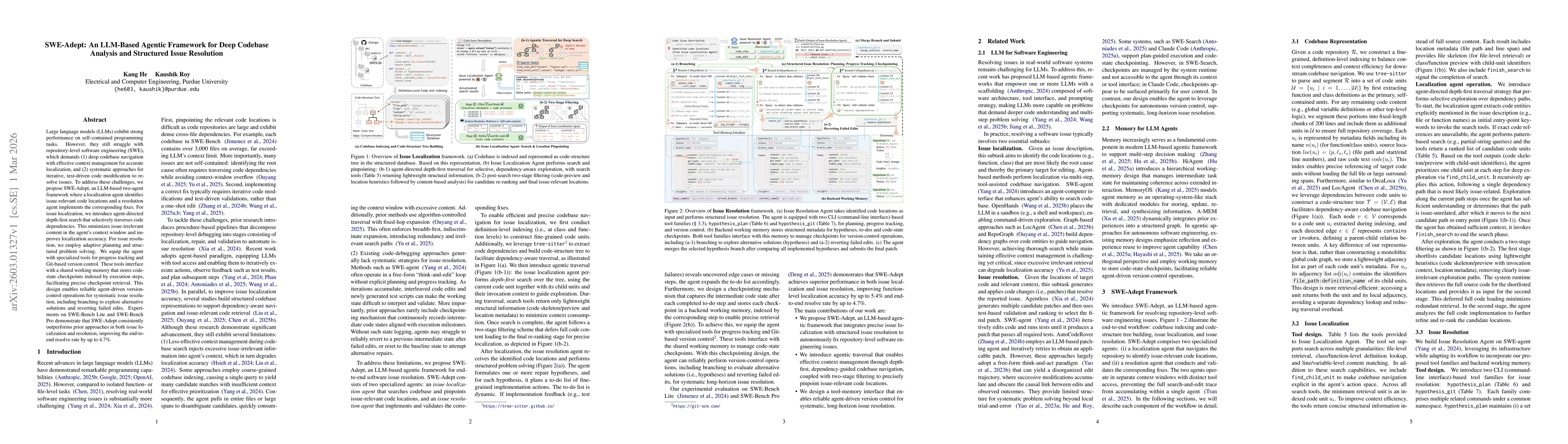 Thumbnail for SWE-Adept: An LLM-Based Agentic Framework for Deep Codebase Analysis and Structured Issue Resolution
