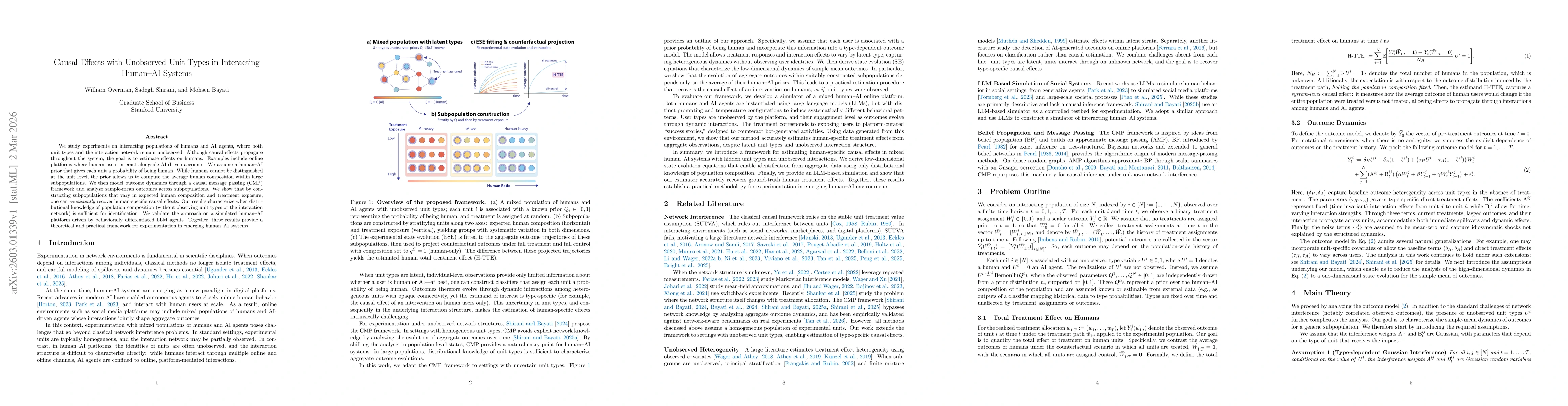 Thumbnail for Causal Effects with Unobserved Unit Types in Interacting Human-AI Systems
