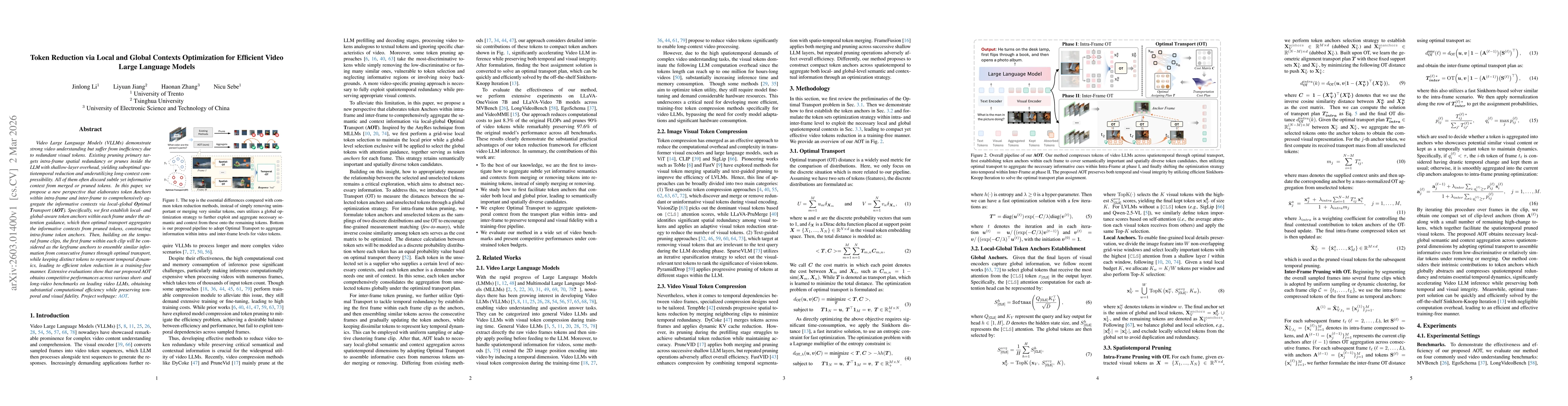 Thumbnail for Token Reduction via Local and Global Contexts Optimization for Efficient Video Large Language Models