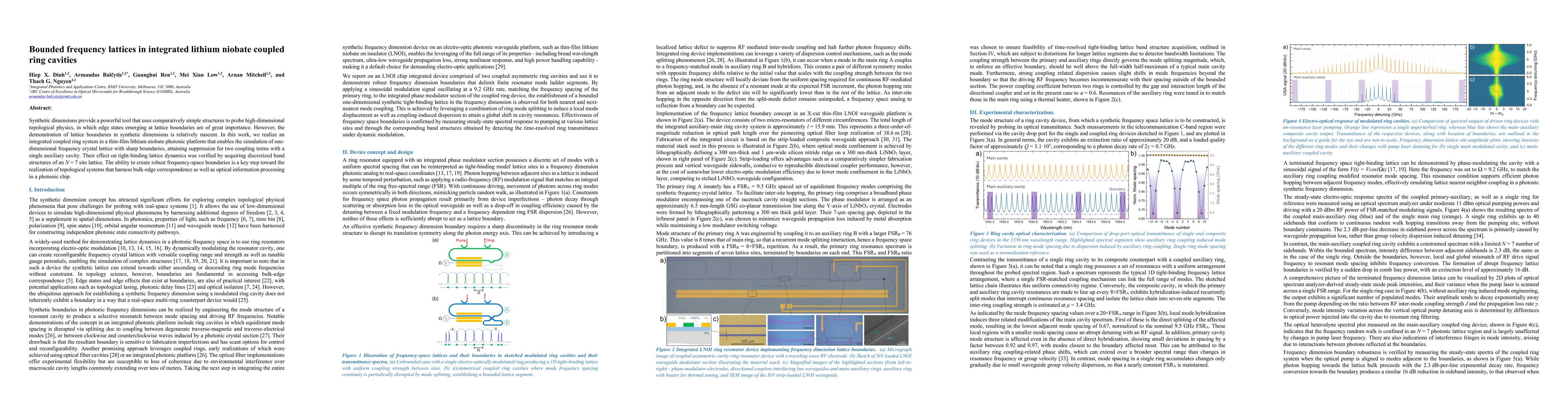 Thumbnail for Bounded frequency lattices in integrated lithium niobate coupled ring cavities