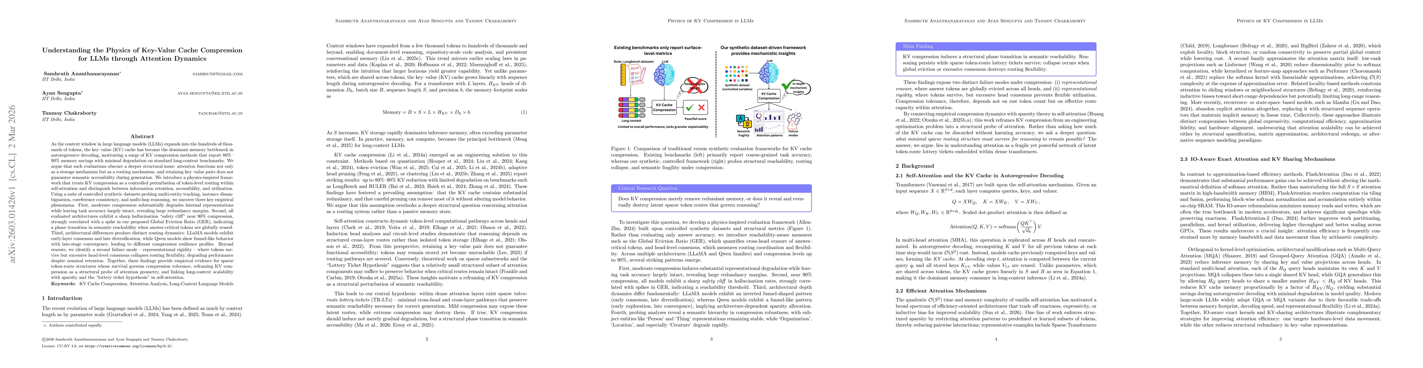 Thumbnail for Understanding the Physics of Key-Value Cache Compression for LLMs through Attention Dynamics
