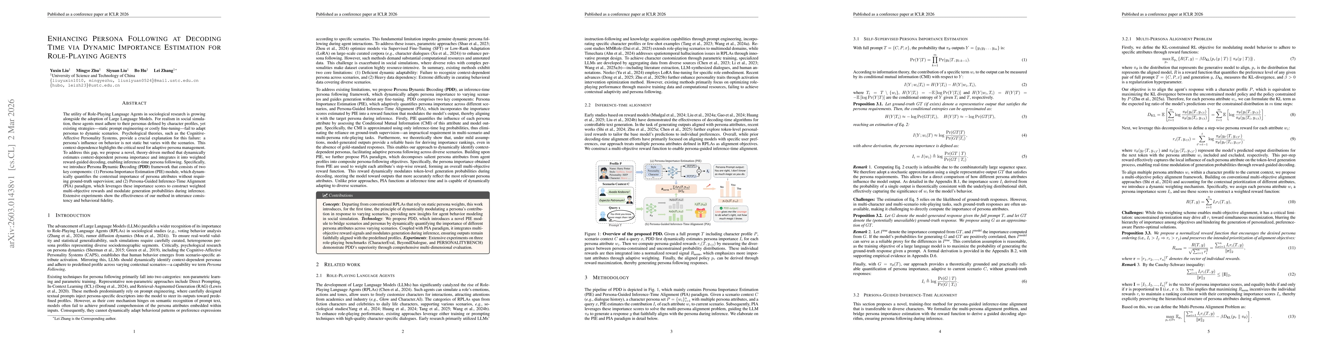 Thumbnail for Enhancing Persona Following at Decoding Time via Dynamic Importance Estimation for Role-Playing Agents