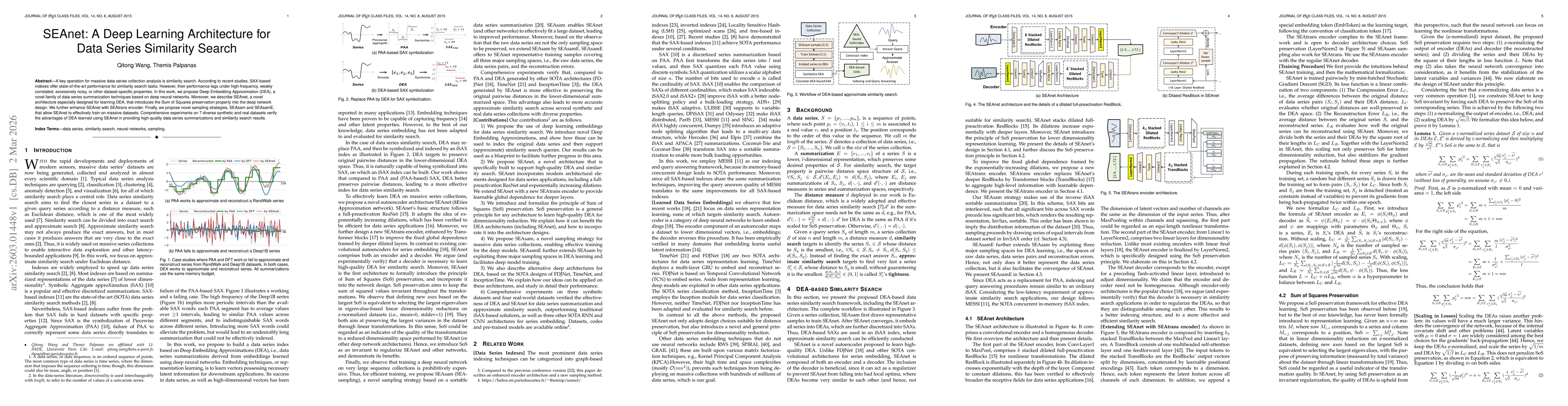 Thumbnail for SEAnet: A Deep Learning Architecture for Data Series Similarity Search